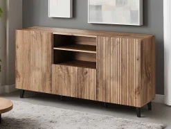 Come - buffet bas - effet bois - 2 portes, 1 tiroir et 1 niche - 150 cm - Best Mobilier