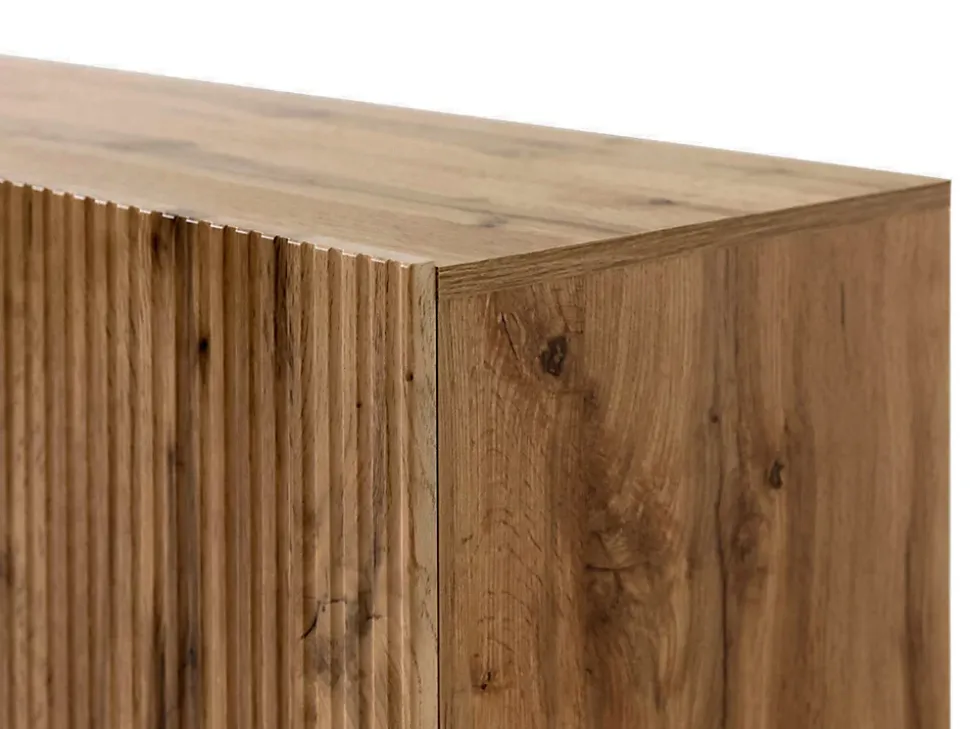 Come - meuble TV - effet bois - 4 portes - 200 cm - Best Mobilier
