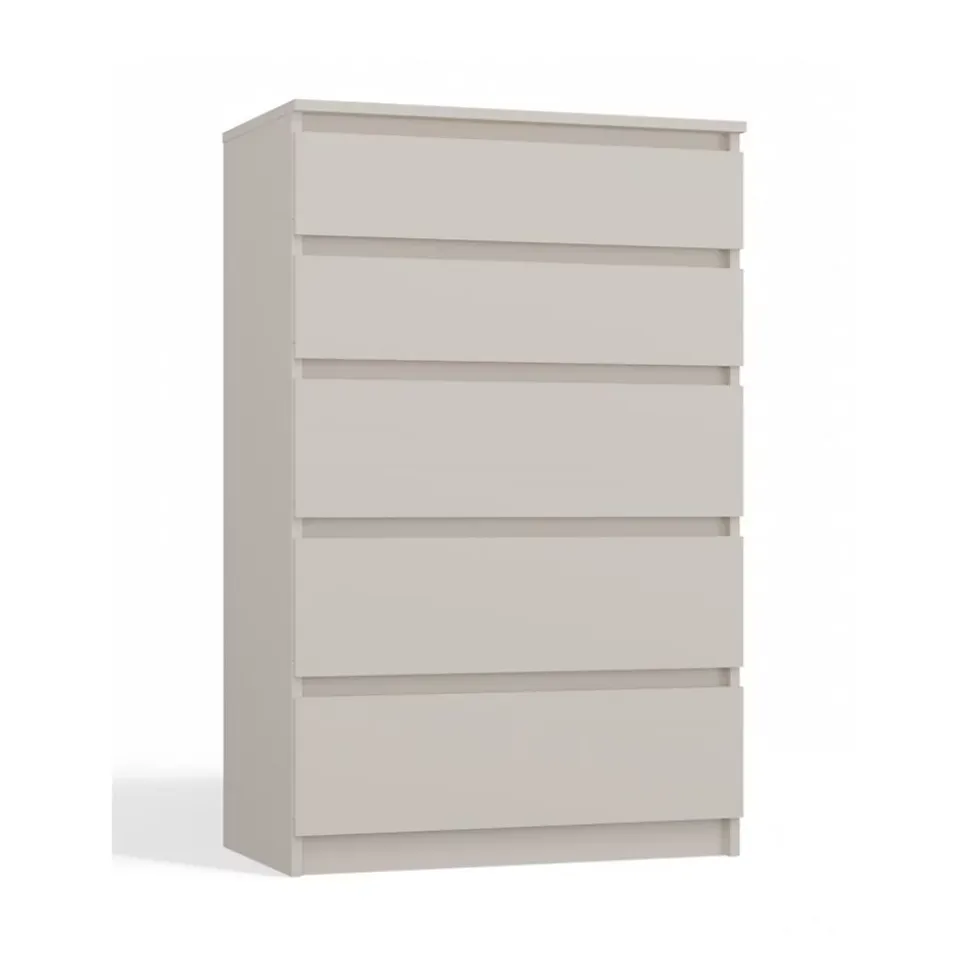 Commode : 5 tiroirs, cachemire, 40 x 109,5 x 70 cm