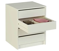 Commode / Meuble de rangement coloris blanc - Hauteur 61.4 x Longueur 50 x Profondeur 44 cm
