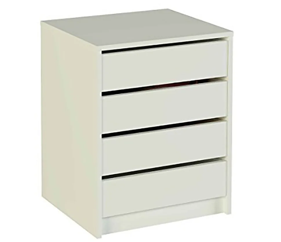 Commode / Meuble de rangement coloris blanc - Hauteur 61.4 x Longueur 50 x Profondeur 44 cm