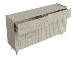 Commode 6 tiroirs - Beige - NORSIM