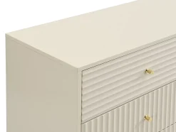 Commode 6 tiroirs - Beige - LOUREO