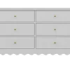 Commode 6 tiroirs - Blanc - ILIZANA