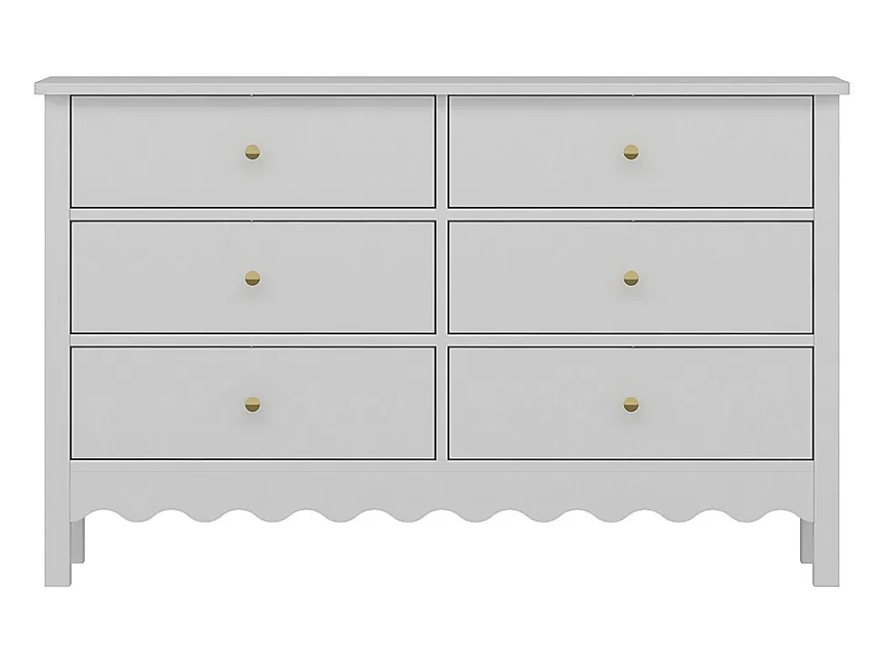 Commode 6 tiroirs - Blanc - ILIZANA