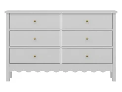 Commode 6 tiroirs - Blanc - ILIZANA