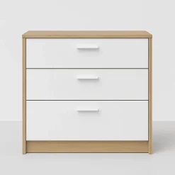 Commode 3 tiroirs avec bureau extensible L81 à 130 cm - KOMMO
