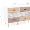 Commode 6 tiroirs BAHIA 115 cm scandinave