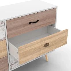 Commode 6 tiroirs BAHIA XXL 140 cm scandinave