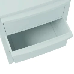 Commode 4 tiroirs Blanc - Meuble de Rangement Chambre Bureau Buanderie 39 x 38.5 x H 80.5 cm Art Plast