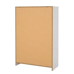 Commode 5 tiroirs blanc H108 cm - LISE