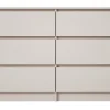 Commode 6 tiroirs, cachemire, 120 x 39 x 79 cm