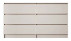 Commode 6 tiroirs, cachemire, 139 x 39 x 79 cm