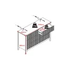 Commode 6 tiroirs en MDF - Blanc - NARIVA