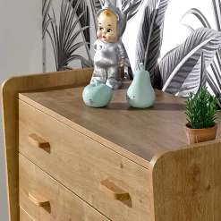 Commode 3 tiroirs grand modèle Maelyne Bois