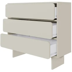 Commode 4 tiroirs grège 101 cm WUWU