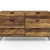 Commode 6 tiroirs HAWKINS XXL 140 cm design industriel