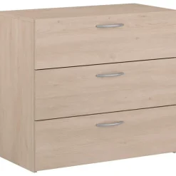 Commode 3 tiroirs PARISOT EASY LIFE chene effet bois 78 x 69 x 40 cm