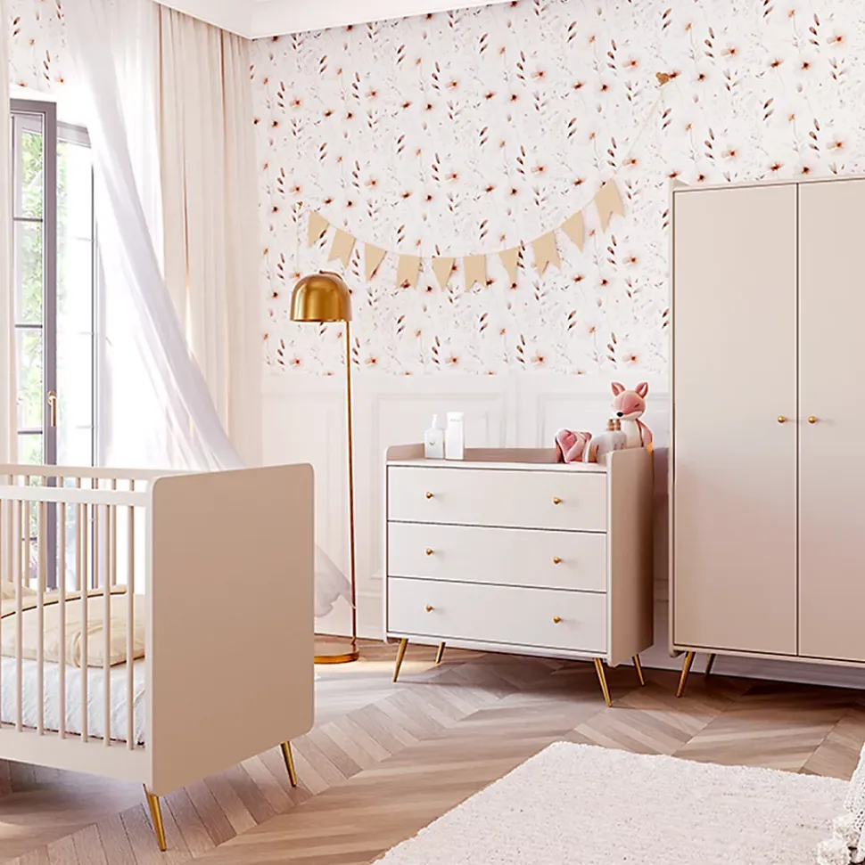 Commode 3 tiroirs Vox Lunea Cachemire