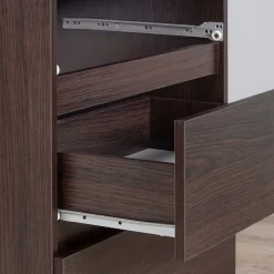 Commode AKORD K60 Wengé 60 cm 5 tiroirs façade Wengé 60x40x121 cm