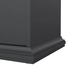 Commode Arika, Commode polyvalente, Commode de chambre, Meuble avec tiroirs, 96x49 h87 cm, Gris