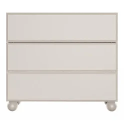 Commode beige avec 3 tiroirs 100 cm CHOCOLATED