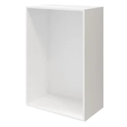 Commode blanche et anthracite brillant 6 tiroirs GoodHome Atomia H. 112,5 x L. 75 x P. 47 cm