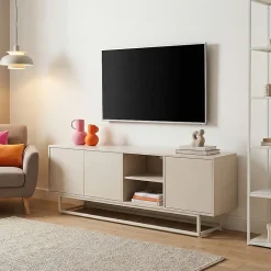 Commode Boxholm 160 x 30 x 57 cm sable en.casa