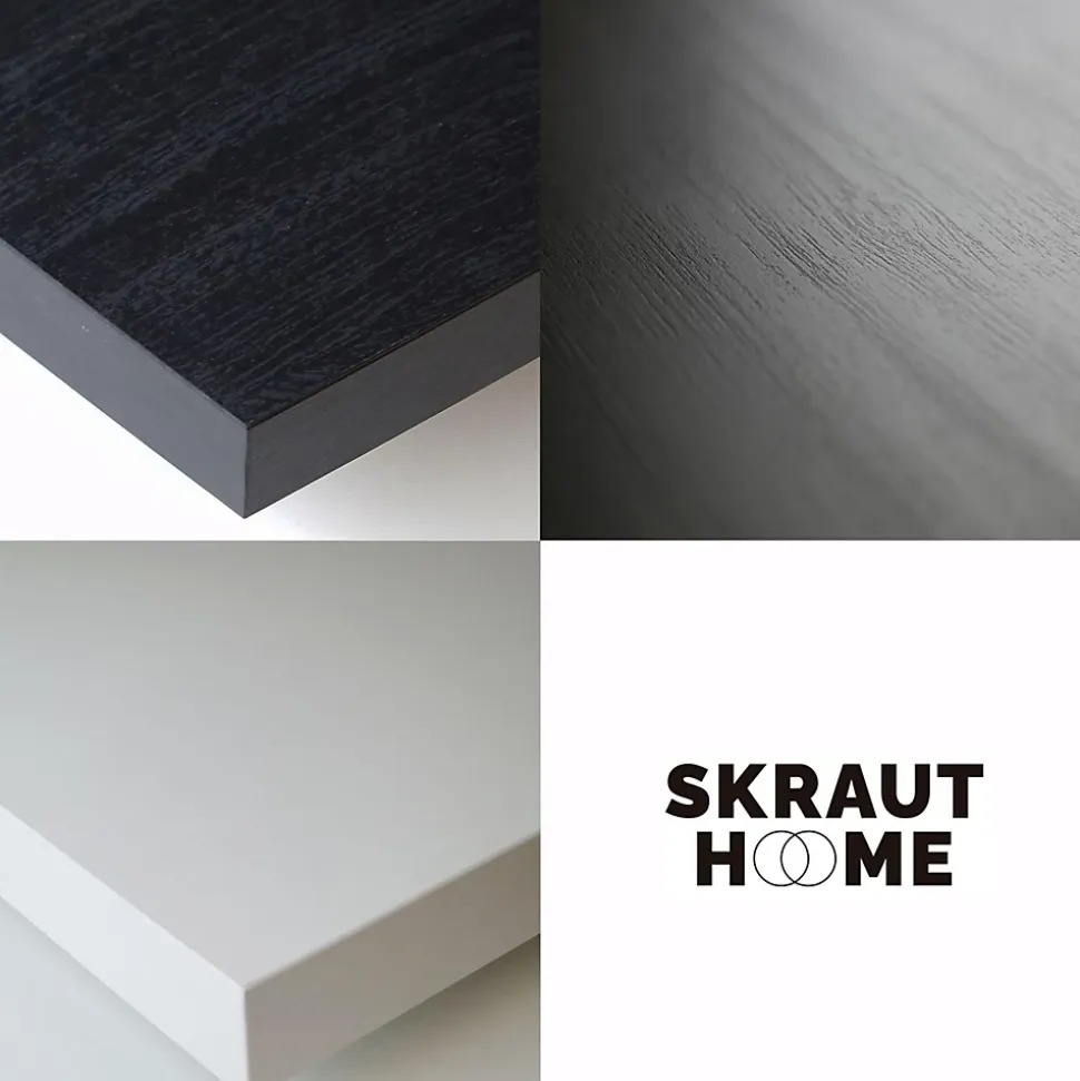 Commode buffet armoire 57x35x75cm couleur blanc et noir