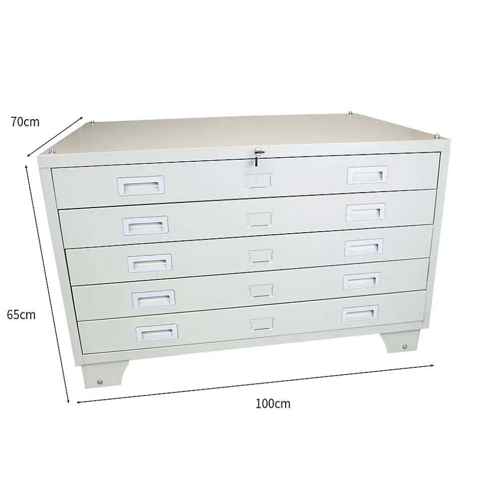 Commode D architectes Métallique, Verrouillable, à 5 Tiroirs A1