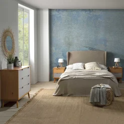 Commode de nuit Bruce avec 3 tiroirs, bois massif, 80 cm Largeur