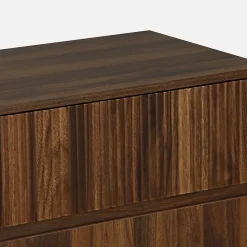 Commode de rangement décor bois de noyer. 3 tiroirs