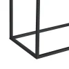 Commode Design Motala 90 x 109 x 30 cm Effet Bois Foncé Noir en.casa