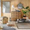 Commode double Baris - métal & bois - Atmosphera