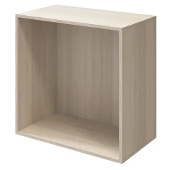 Commode effet chêne 4 tiroirs GoodHome Atomia H. 75 x L. 75 x P. 45 cm