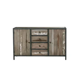 Commode en bois recyclé massif 150 cm