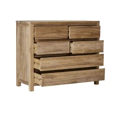 Commode en bois teck massif 120 cm