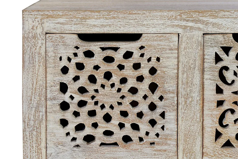 Commode en manguier blanc vieilli