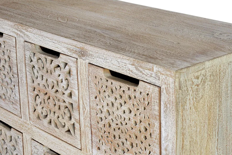 Commode en manguier blanc vieilli