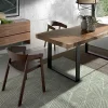 Commode en Noyer avec Plateau en Verre Trempé - Élégance et Rangement Pratique