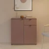 Commode GANYMEDE 2 portes 1 tiroir Terracotta 80,1 x 34,1 x 82,3 cm