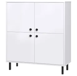 Commode haute à quatre portes Venus white loft