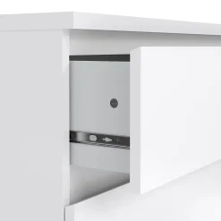 Commode Kajiki, Commode polyvalente, Commode de chambre, Meuble avec tiroirs, 77x50 h68 cm, Blanc