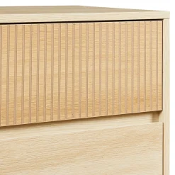 Commode Landskrona 80 x 80 x 40 cm effet chêne en.casa