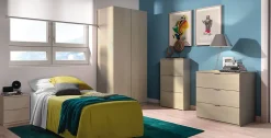 Commode Rea, Commode moderne avec 3 tiroirs, Commode basse pour chambre à coucher, Commode armoire, 77x38h80 cm, Chêne