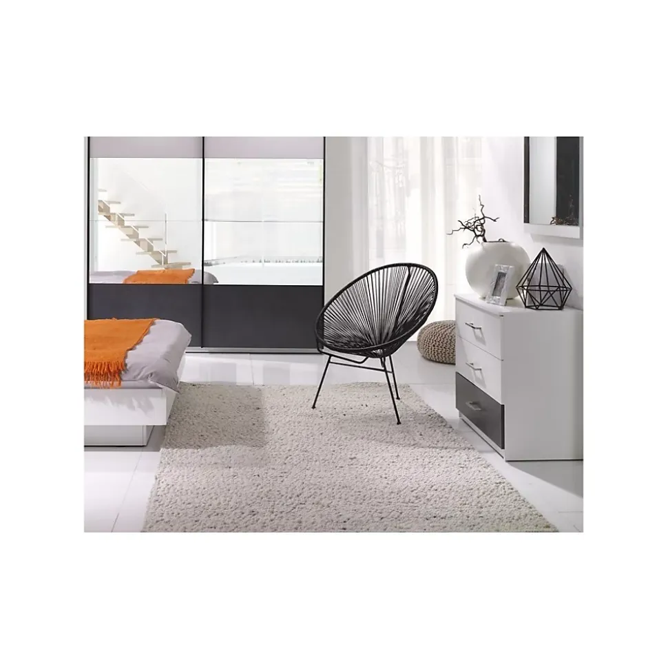 Commode RENATO coloris blanc 3 tiroirs