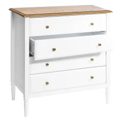 Commode Solen - blanc et bois - Atmosphera
