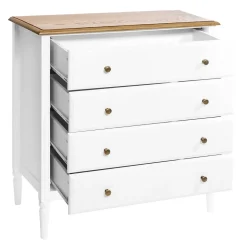 Commode Solen - blanc et bois - Atmosphera