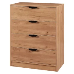 Commode Varkaus 90 x 70 x 40 cm effet chêne en.casa