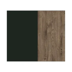 Commode XL design 6 tiroirs. Coloris vert kaki et chene. Collection ASSIA